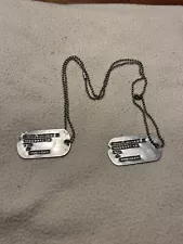 military dog tags