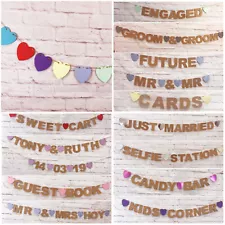 Wedding decorations Banners Personalised photo props