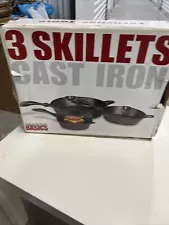 3 Skillets Cast Iron