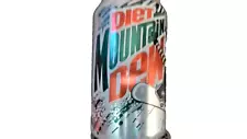 diet mountain dew snowboarder 12 ounce can