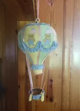 Vtg?Air Balloon Baby Nursery Toddler Room Decor Hand Crafted Unique Fun Unisex