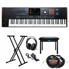 Korg 76-Key Pa5X Professional Arranger with Adjustable Keyboard Stand Bundle