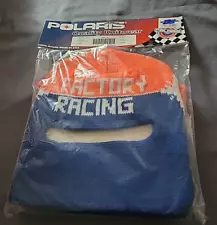 Vintage Polaris Snowmobile Orange/Blue/White Winter Ski Face Mask