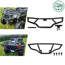 Fit Polaris Sportsman 450 570 2014-2023 Front & Rear Brush Guard Bumper Set