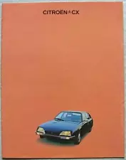 CITROEN CX RANGE Car Sales Brochure For 1977 CX2000 CX2400 CX2200