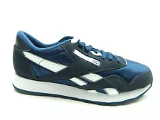 REEBOK CL NYLON HOMMES CLASSIC 39749 NAVY PLATINUM MEN SHOES SIZE 6.5