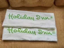 Vintage Holiday Inn Towels, Lot of Two. 44" x 22", Innkare