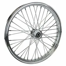 Chrome chopper harley custom Front rim 40 Spoke Spool Hub Wheel 21 x 2.15