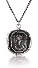 New, Pyrrha For HBO's Game of Thrones Silver House Greyjoy Necklace 22", Rare