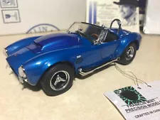 1/24 Franklin Mint Blue 1966 Super Snake Shelby Cobra 427 B11E792 Shelby Signed