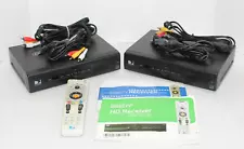 Lot of 2 Direct TV Box Model D12-500 receiver,  w/ power cords Access Cards