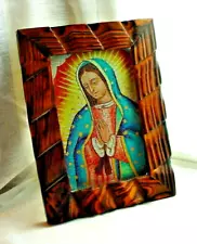 Picture Our Lady Of Guadalupe Artmark Rustic Wood Frame