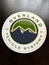 OVERLAND VEHICLE SYSTEM STICKER 3" TENT ROOF GREEN WHT offroad outland camping