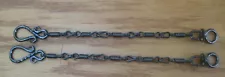 Rein Chains Prod. #BBR-06 --12 inches long, Black, Blue, Patina, Stainless Steel