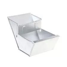 Metal Rabbit Trough Feeder Food Drinker Bowl Water Trough for Small Animals