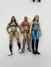 WWE Diva Lot Of 3 Women Wrestling Action Figures Nikki Bella Charlotte Flair Ale