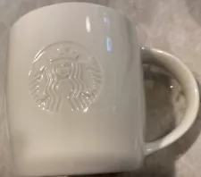 NWOB Starbucks 2010 Collectors Coffee Mug White 16 OZ RARE! VINTAGE “G” Mermaid