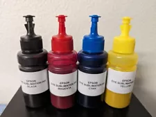 4 x COMPATIBLE DYE SUBLIMATION INK REFILL FOR EPSON ECO TANK PRINTERS (C-Y-M-K)