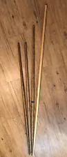 ATA Martial Arts Taekwondo Karate Wooden Bo Staff Lot of 4 - 60" 54" 48" (2)