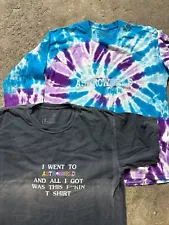 Travis Scott Astroworld Wish You Were Here Mens Tie Dye faded Size L T shirt Lot