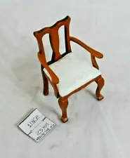 VICTORIAN ARM CHAIR - dollhouse miniature wooden furniture T6050 1/12 scale