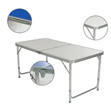 Used 3'/ 4'/6' Ft Aluminum Camping Folding Table Portable Office Picnic