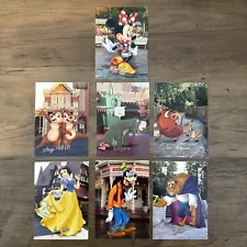 Walt Disney World Signature Series Trading Card Lot of 7 Minnie Goofy Snow White