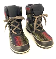 Sorel Tivolli II Boots Womens Sz 10, Blanket Fabric, Waterproof NL2091-010, EUC