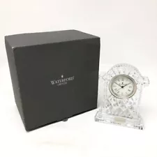 Waterford Lead Crystal Carriage Clock 51674200065W Glass Mantle Analogue Box -CP