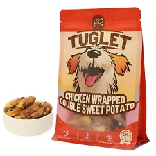 Chicken Wrapped Sweet Potato Dog Treats Chews Soft Snack For Small Large Dogs