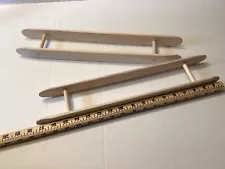 Two New 17.5 Inch Wood Rug Weaving Shuttles. loom Weaving. Maple Wood Shuttles.