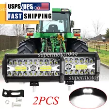 2PCS 7" LED Work light Fit John Deere Tractor 7600,7700,7800,8100,8200 RE48989