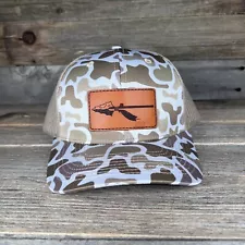 Florida State Spear Camo Leather Patch Trucker Hat