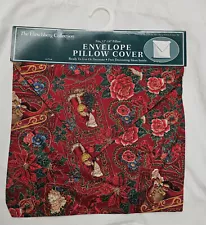 Hirschberg Envelope 12" - 14" Pillow Cover Christmas Santa Claus Reindeer Floral