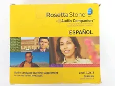 Rosetta Stone Audio Companion Espanol Spanish Latin America Level 1, 2 And 3