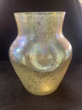 Loetz Candia Papillon Art Nouveau Iridescent Glass Vase