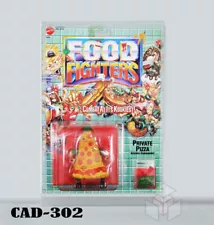 Acrylic Display Case for Vintage Food Fighters Mattel Carded MOC