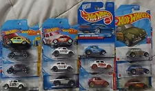 1998 - 2023 Hot Wheels VW BUG Volkswagen Beetle Lot Of 14 W/ Short Card