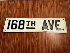 street signs vintage Embossed Original Embossed Street Sign 168 Th Street