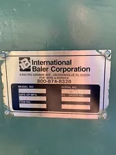 International Baler Corp Vertical Baler for Sale 72 Inch IVB-727D USED