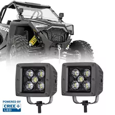 2x For Polaris RZR PRO XP 3" 50W Cree LED Cube Work Light Bar Spot Pods Driving