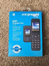 AT&T PREPAID CINGULAR FLEX 4G/LTE Easy to Use Flip Cell Phone Charcoal Brand New