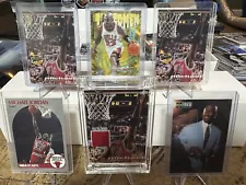 Michael Jordan Game Used Jersey Lot 6 Unbelievably Great Cards