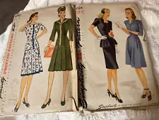 VTG Simplicity Sewing Patterns lot 2 Dress Jacket UNCUT unused