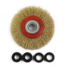 Quality Round Brass Plated Steel Wire Brush For Bench Grinder Wire Brush SALE