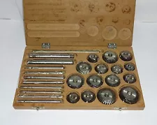 Valve Seat & Face Cutter Set / Kit - 15 Pcs Set for Vintage Cars & Bikes in Wood