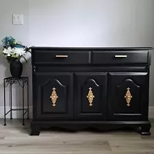 Elegant Refinished Buffet (Solid Wood)