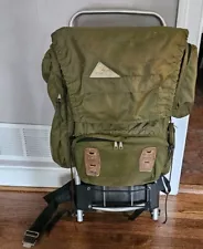 Vintage Kelty External Frame Backpack XL Army Green Water Resistant 33"x 15"