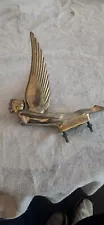 VINTAGE CHROME Hood Ornament Flying Lady Goddess