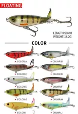 Whopper Plopper 90 Style 14.2g Topwater Popper Fishing Lure - Choose color